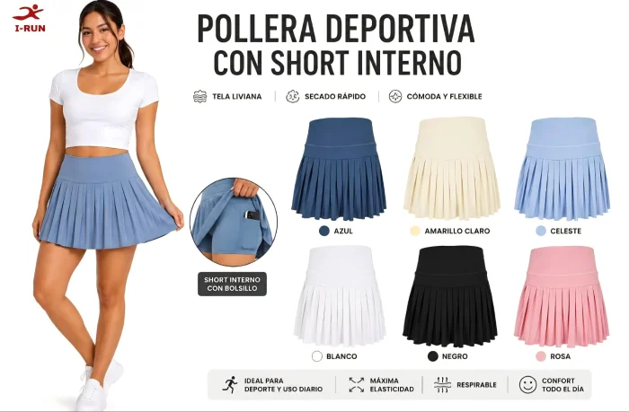 Pollera con Short Interno