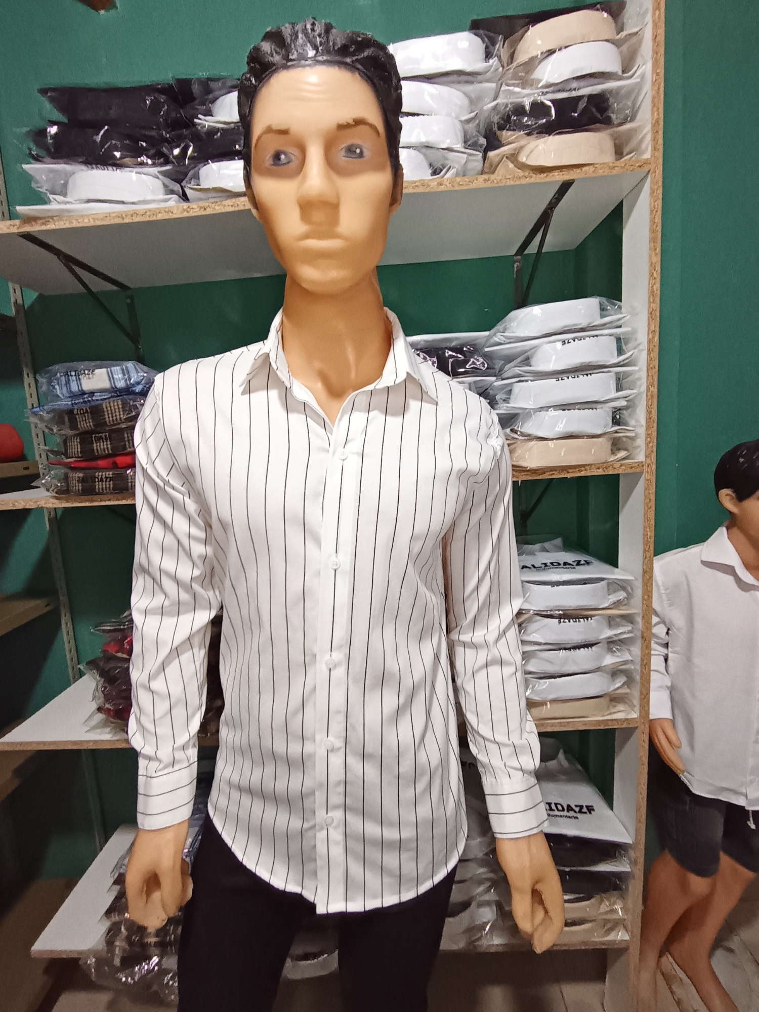 Camisa Rayada Elastizada - Imagen 2