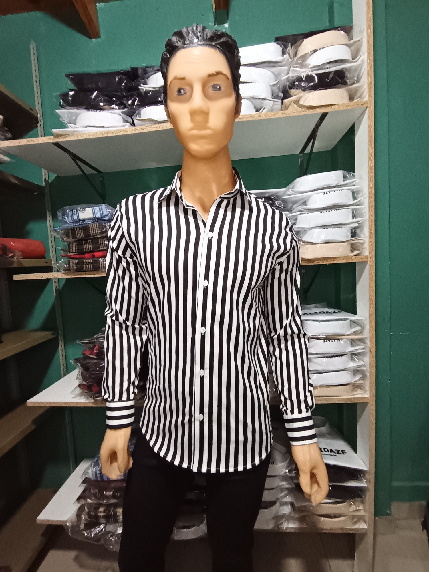 Camisa Rayada Elastizada - Imagen 4