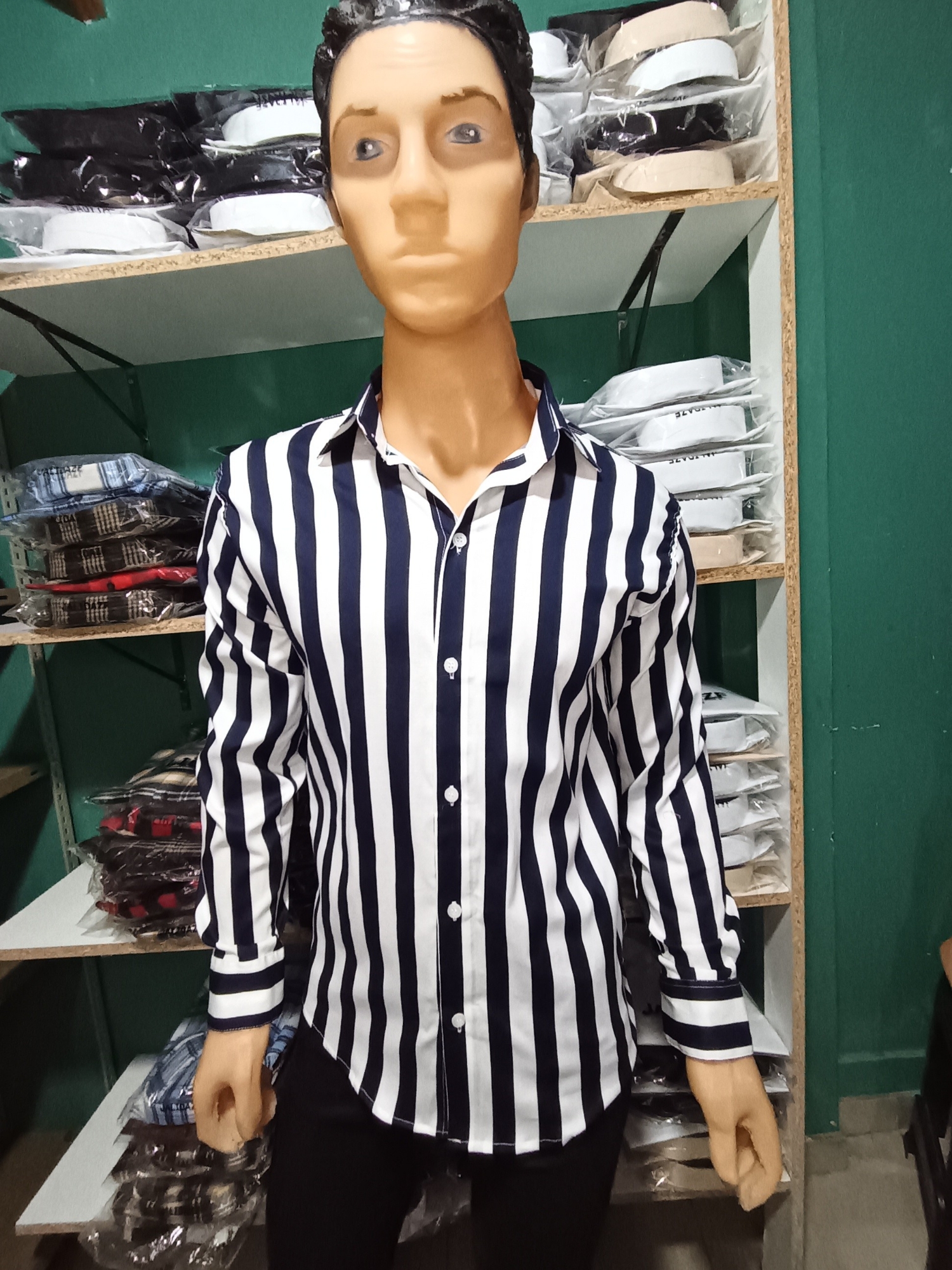 Camisa Rayada Elastizada - Imagen 5