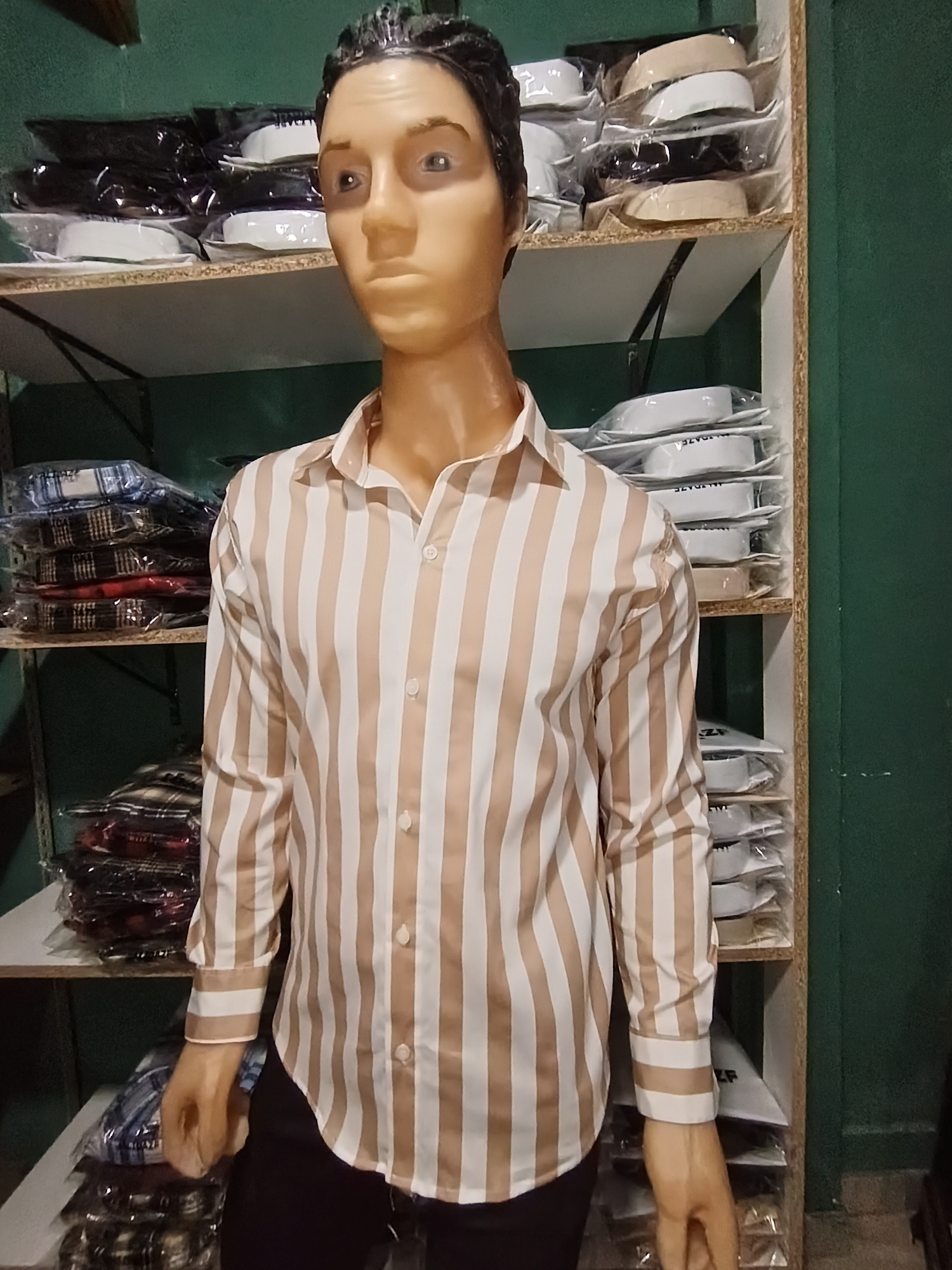 Camisa Rayada Elastizada - Imagen 6