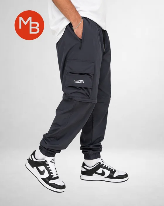Pantalon Jogger Cargo Convertible en Short para Hombre