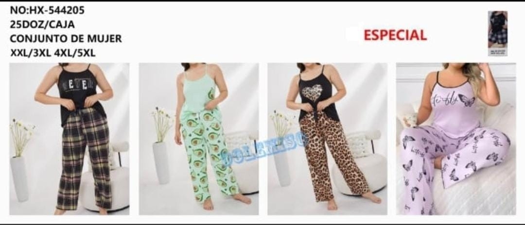 Pijama Talle Especial 2 Piezas - Imagen 3