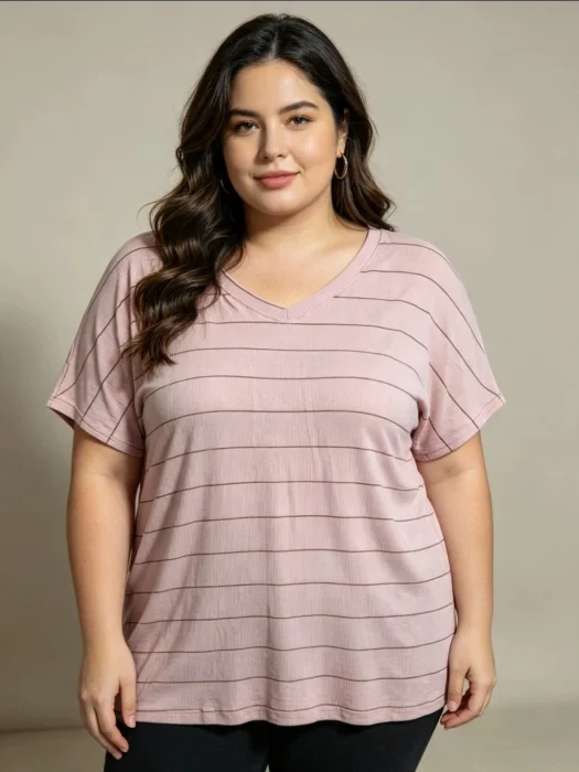 Remeron Rayado Escote V