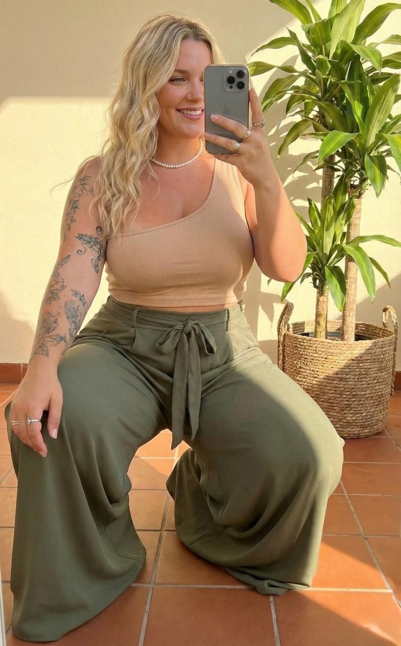 Pareo Envolvente Liso Plus Size (talle Especial) - Imagen 4