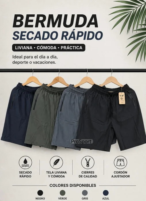 Bermuda Aguila Secado Rápido