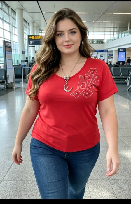 Remera de Modal Viscosa con Aplique