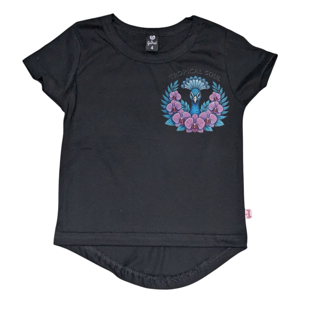 12191 Remera Nena Teen Mc Pavo Tropical Soul - 12191%20NEG.jpg