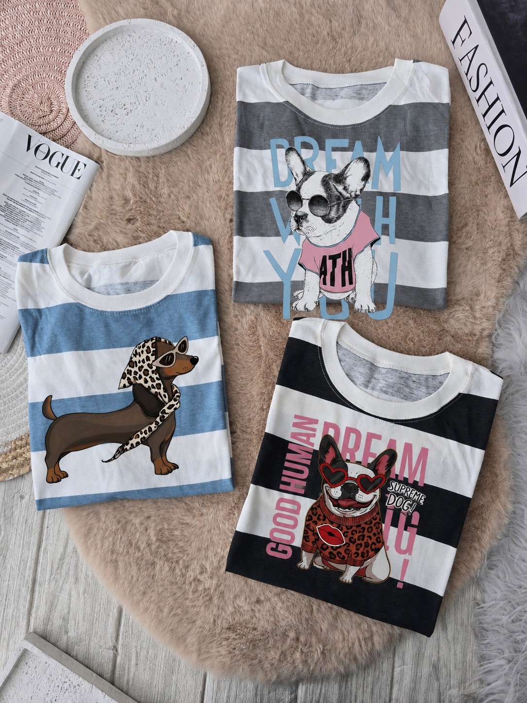 Remera Rayada Estampada - Imagen 2