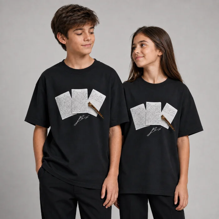 Remera Oversize "messi Carta" Niños