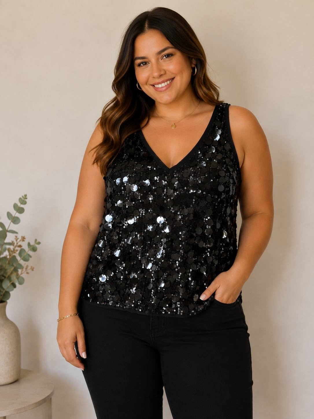 Musculosa de Lentejuelas - Imagen 2