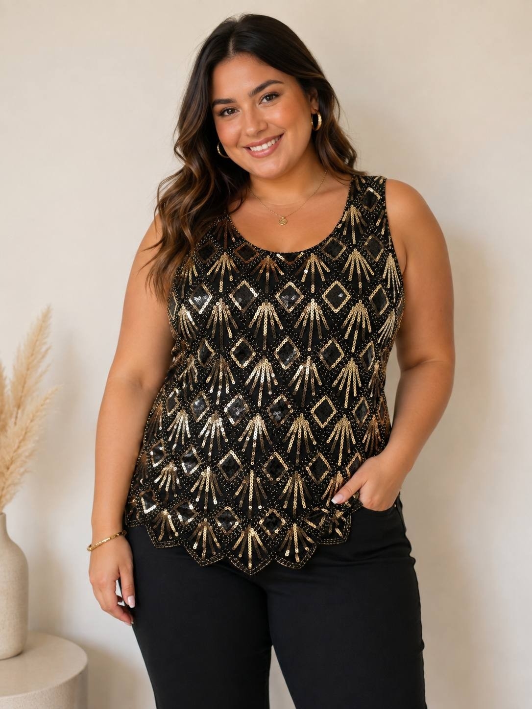 Musculosa de Lentejuelas - Imagen 3