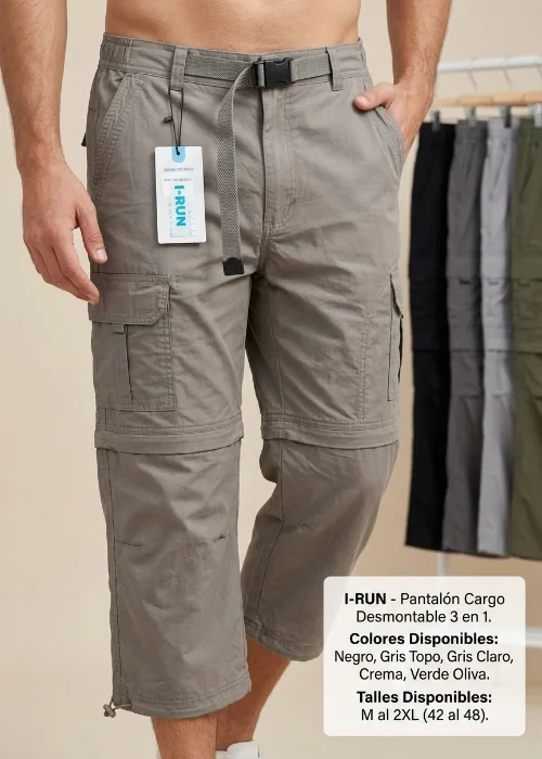 Pantalón Cargo Desmontable I-run