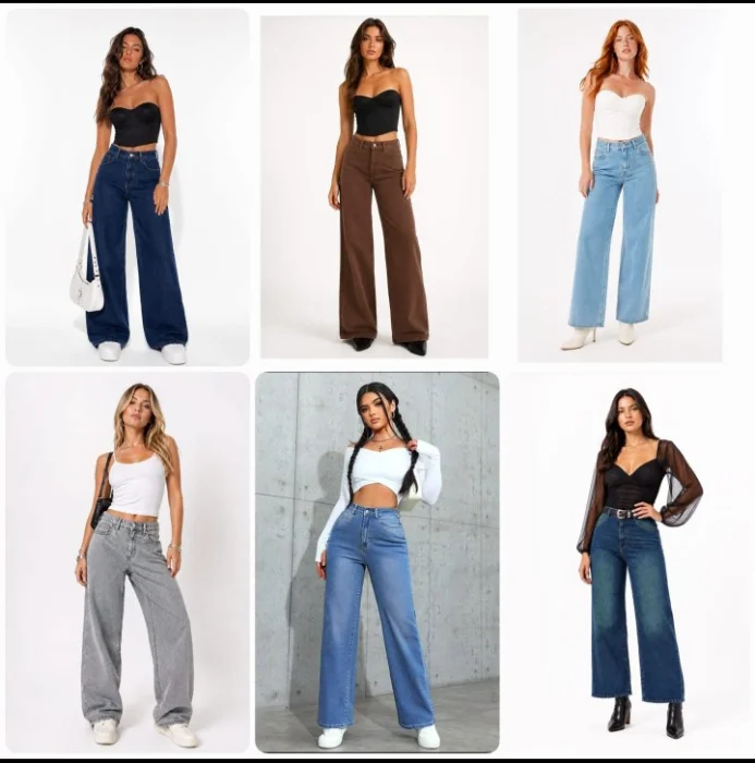Promo Mayorista Wide Leg Jean Ancho Dama Moda 2000's Hotsale Mayoristas