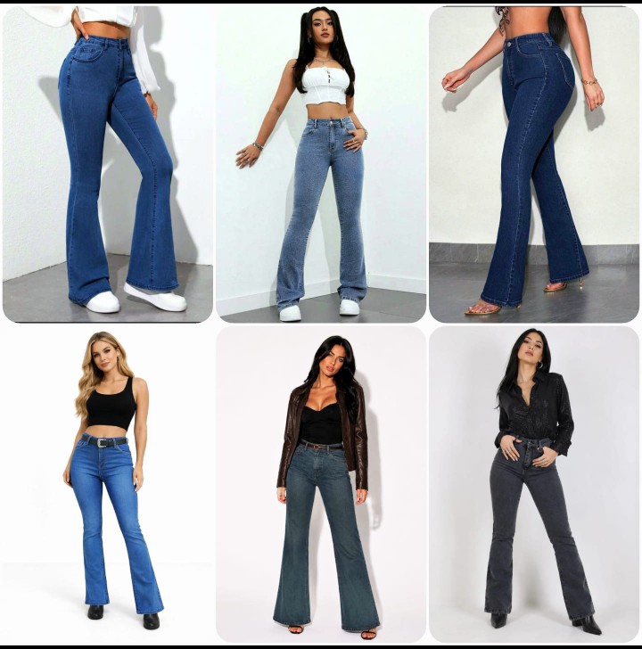 Promo Mayorista Jean Oxford Dama Pantalón Acampanado Denim Mujer Hotsale - Imagen 2
