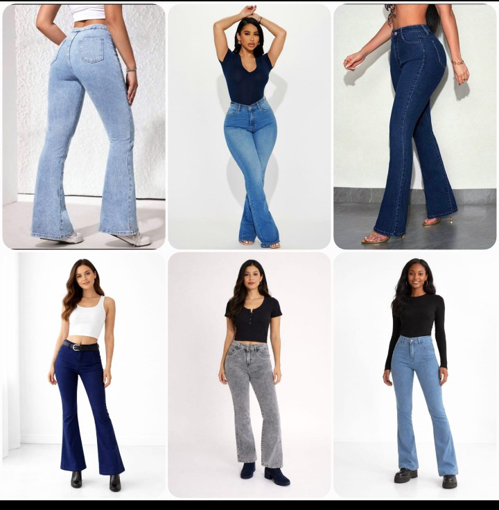 Promo Mayorista Jean Oxford Dama Pantalón Acampanado Denim Mujer Hotsale - Imagen 3