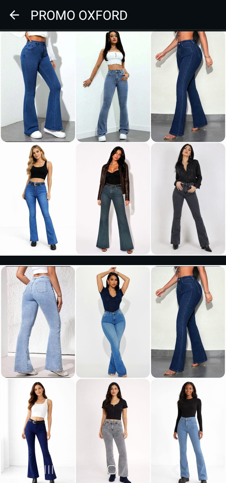 Promo Mayorista Jean Oxford Dama Pantalón Acampanado Denim Mujer Hotsale - Imagen 4