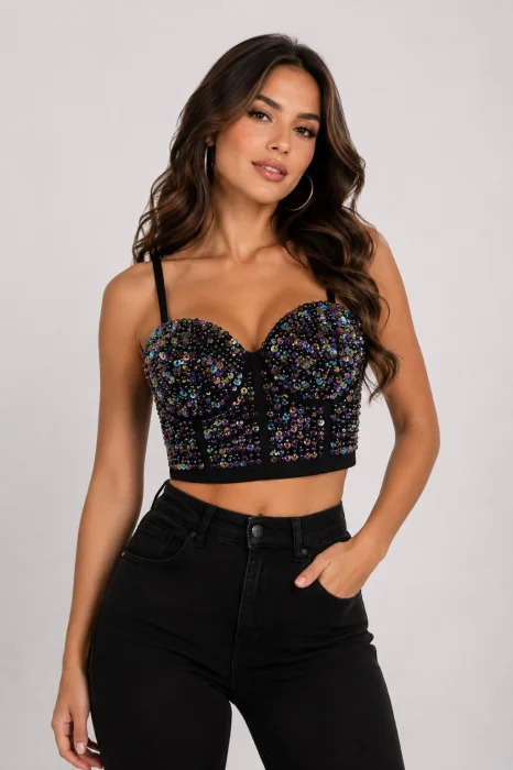 Corset Importado Lentejuela