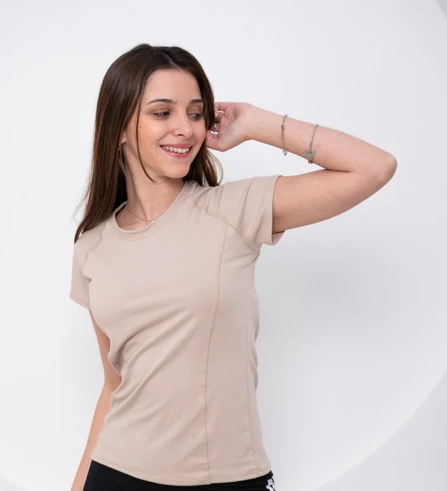 Remera Algodón con Lycra