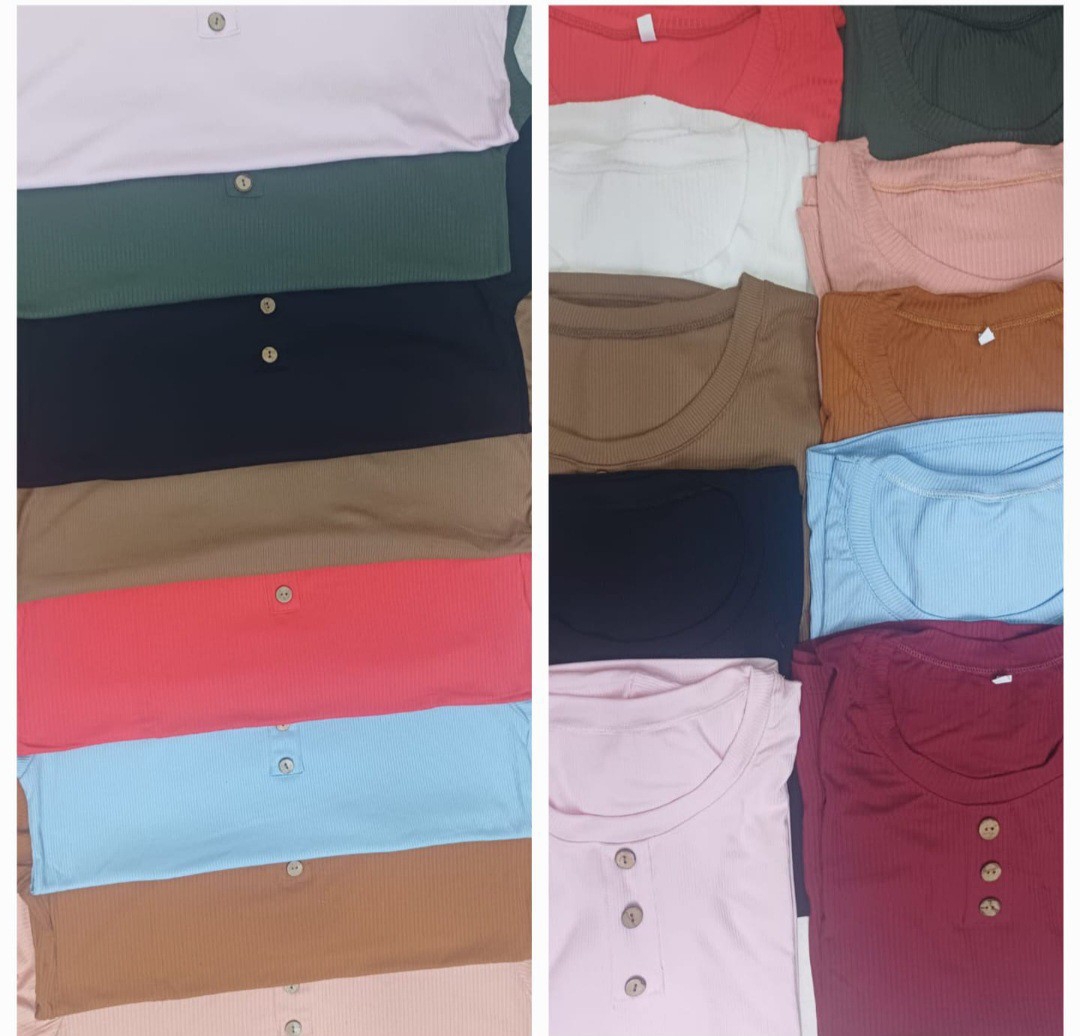Remeras de Morley Viscosa con Botones  Excelente Calidad - Imagen 2