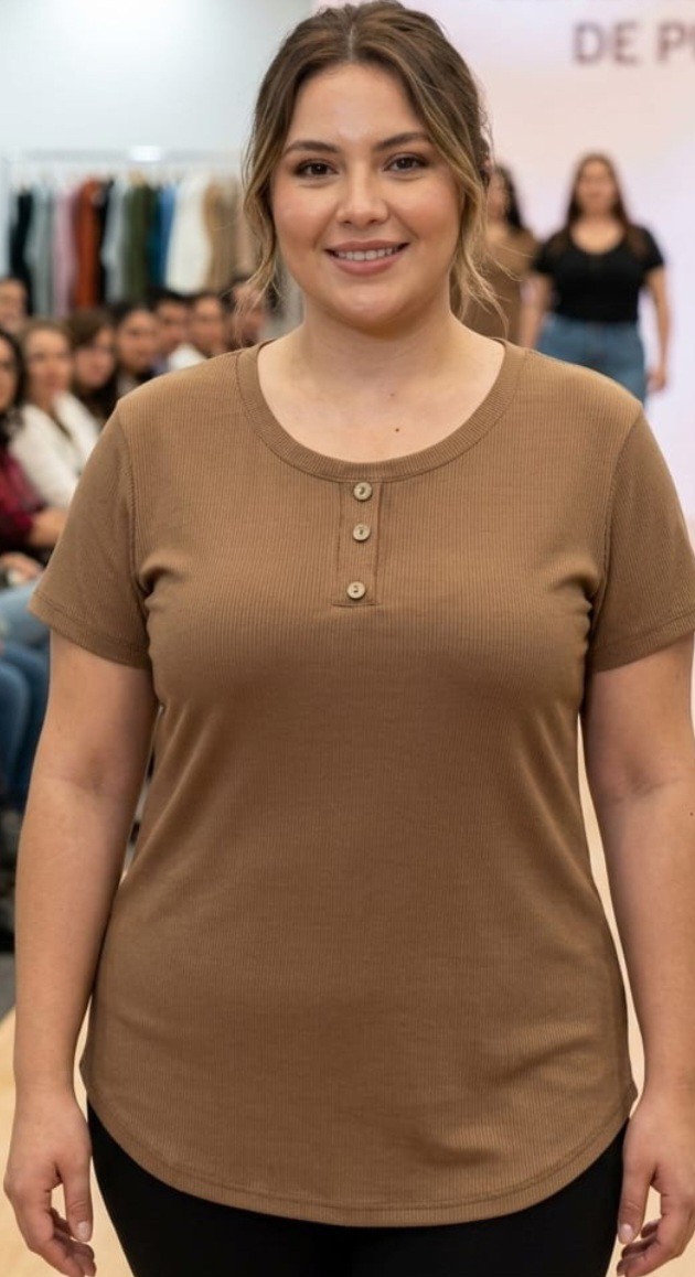 Remeras de Morley Viscosa con Botones  Excelente Calidad - Imagen 3