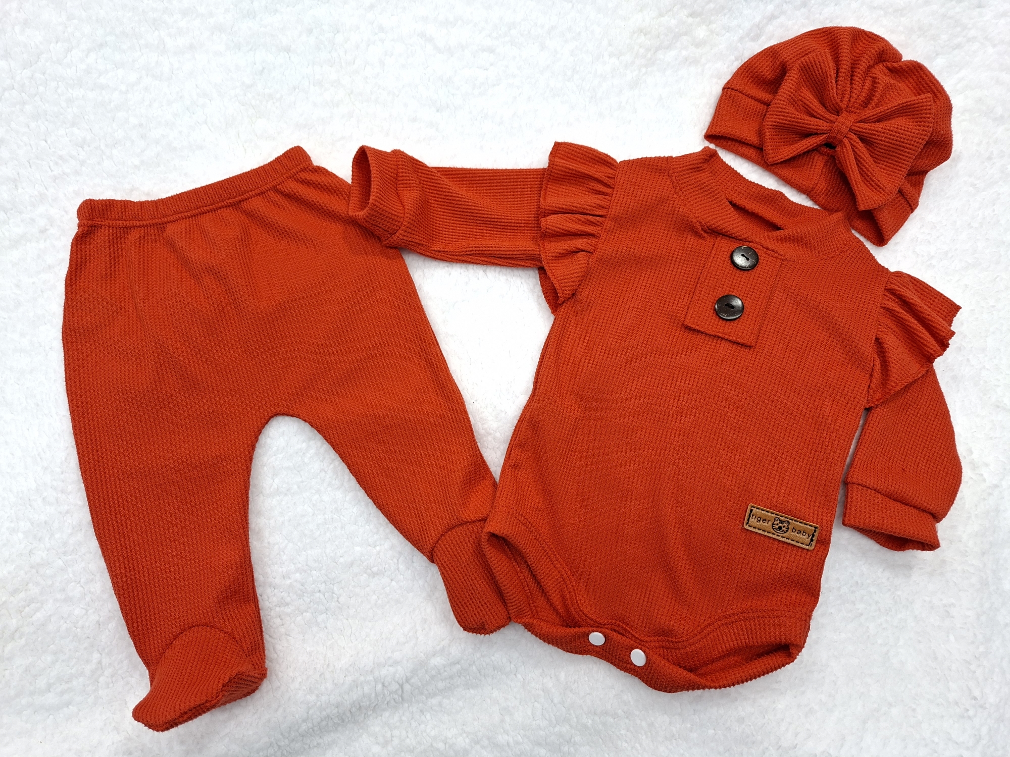 Conjunto Body de Wafle Liviano 3 Piezas - Imagen 3