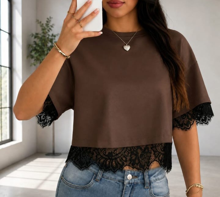 Remera Encaje Puntilla - Imagen 3