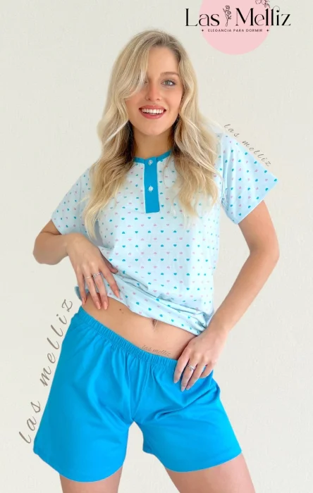Pijama Manga Corta de Algodón
