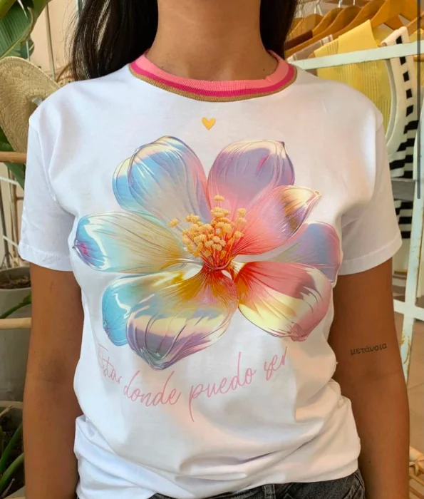 Remera Flor
