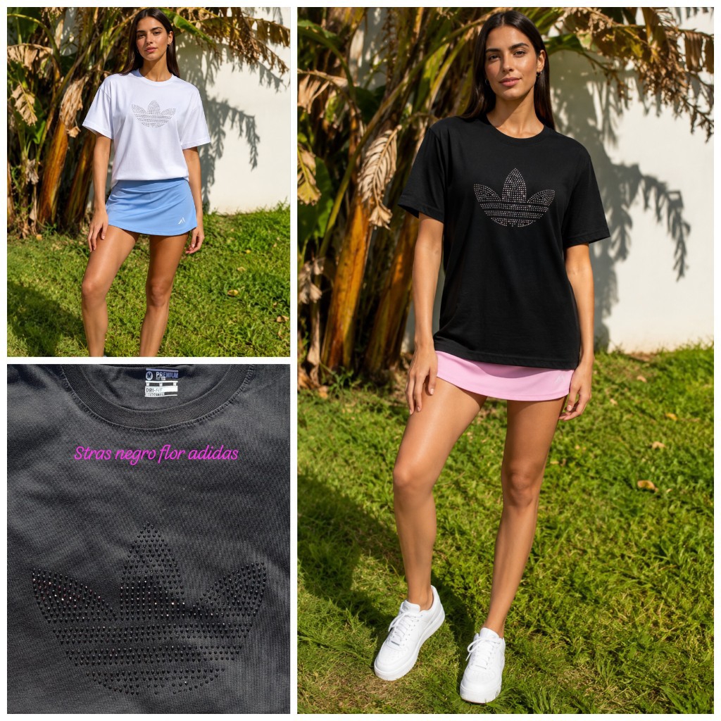 Remera. Basica. Strass.   Brillos - Imagen 2