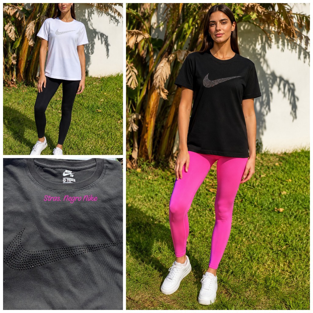 Remera. Basica. Strass.   Brillos - Imagen 4