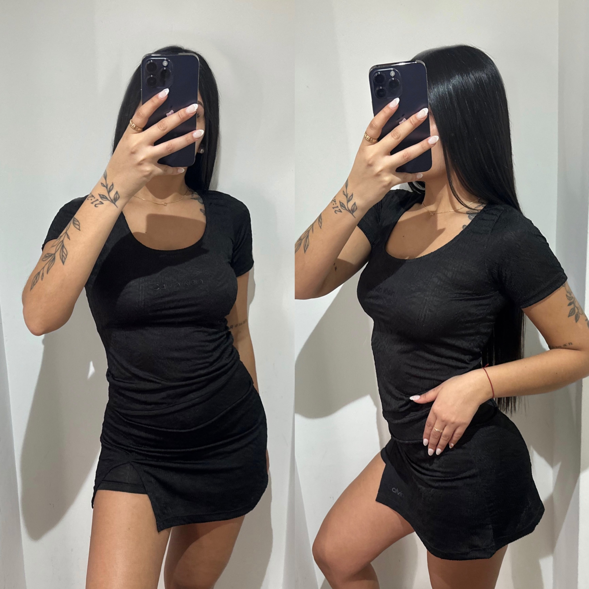 Conjunto Remera Más Short Pollera Calvin Klein - Imagen 3