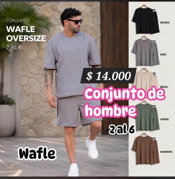 Conjunto Wafle Oversize