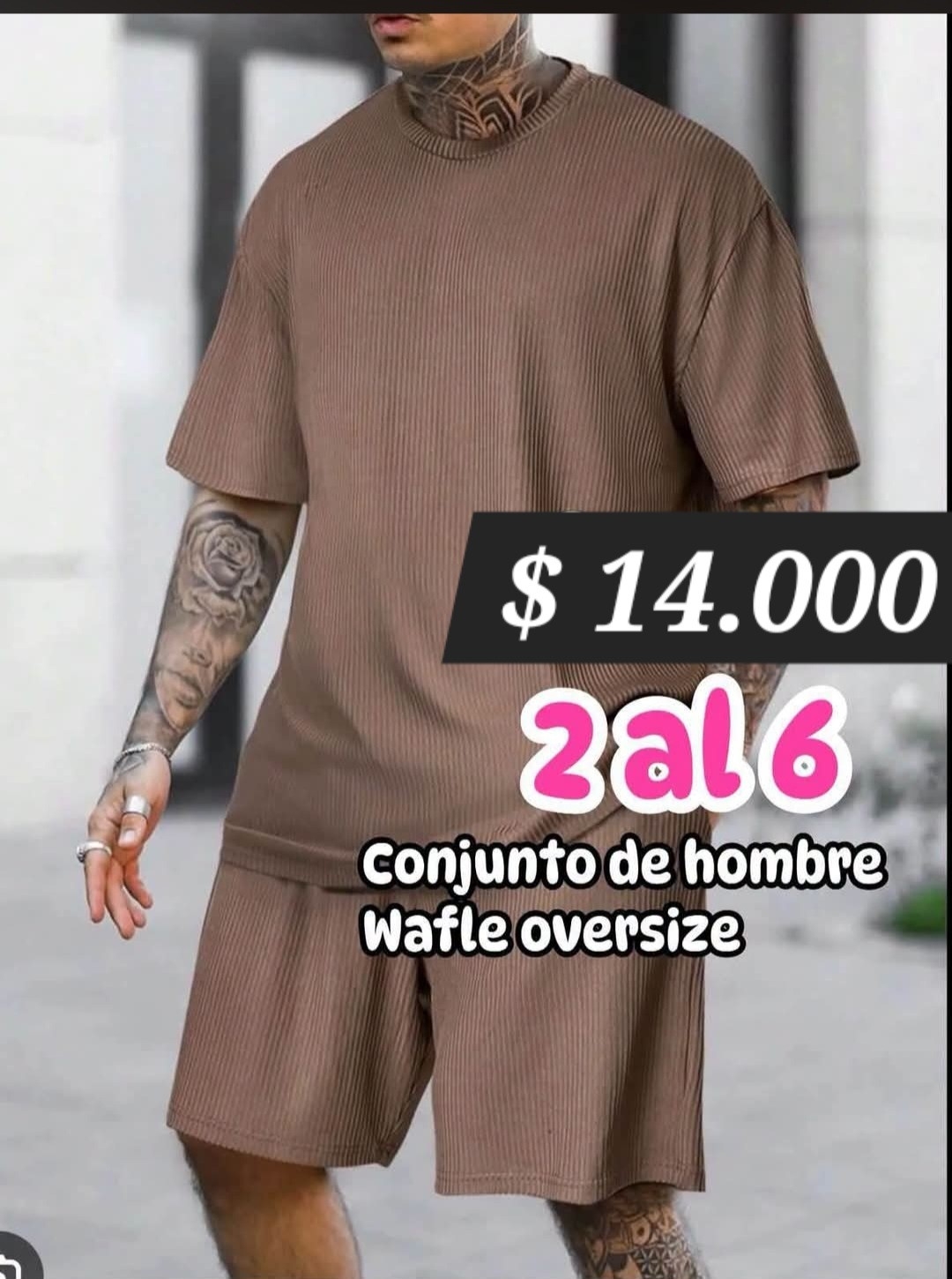 Conjunto Wafle Oversize - Imagen 3