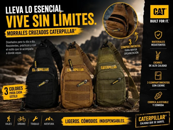 Morral Cruzado Táctico Cat