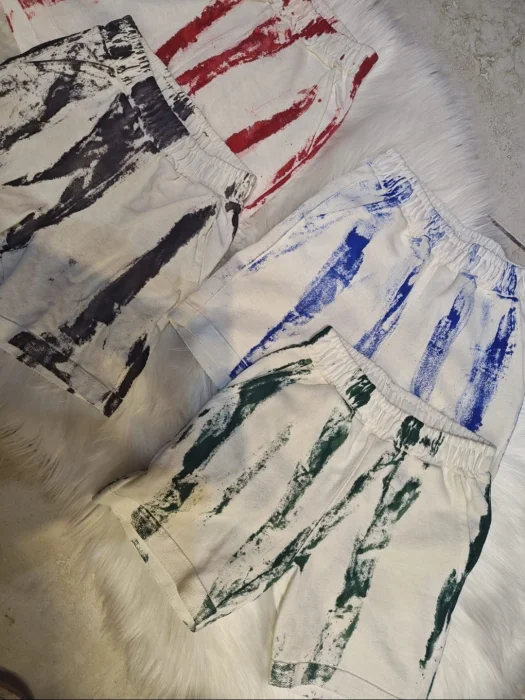 Vermuda Oversize Franjas Batik Niños