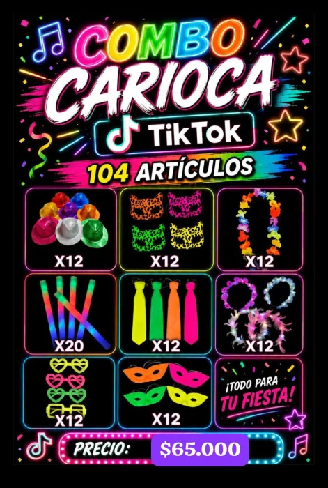 Combo Luminosos 104 Artículos