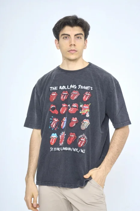 Remera Prelavada Stones
