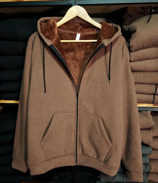 Campera Darlon Rib con Piel