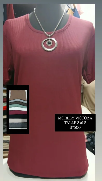 Morley Viscoza.  Talle 3 al 8