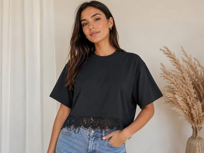 Remera  Encaje