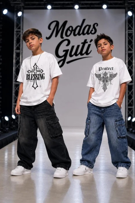 Jeans  Cargó  Bagui