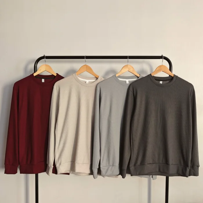 Sweater Wafle Cuello Redondo