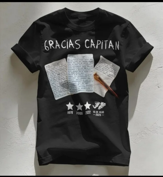 Remeras Talle Especial Gracias Capitan