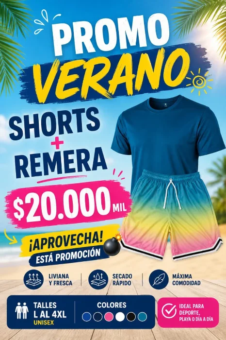 Remera y Shorts Deportivo