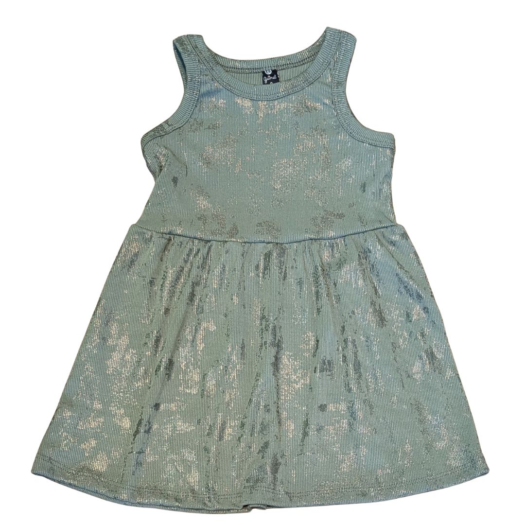 12185	vestido Nena sin Mangas Morley con Brillos	 - 12185verde.jpg