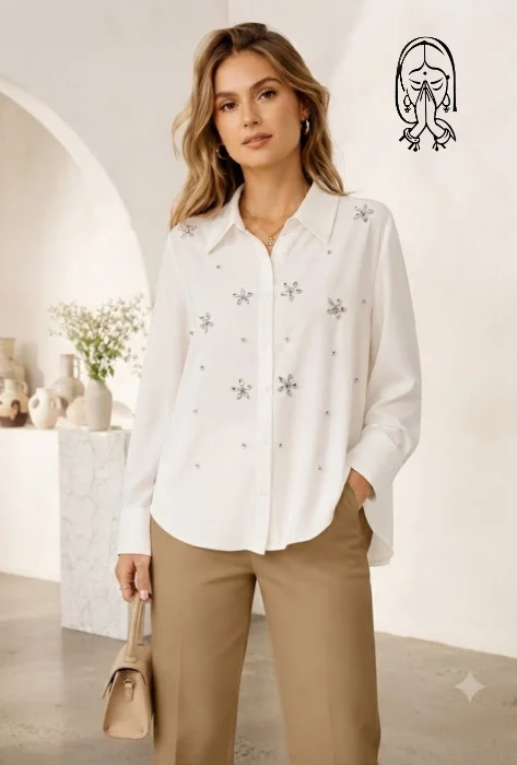 Camisa con Apliques