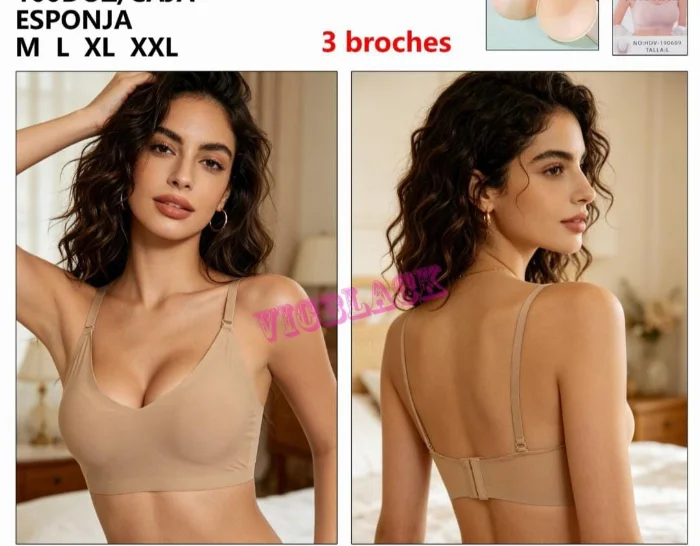 Pack X3 Top sin Costura V