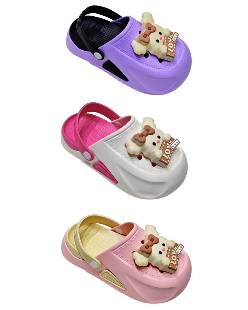 Zuecos Niña Track Bicolor Livianas Eva - 2.png