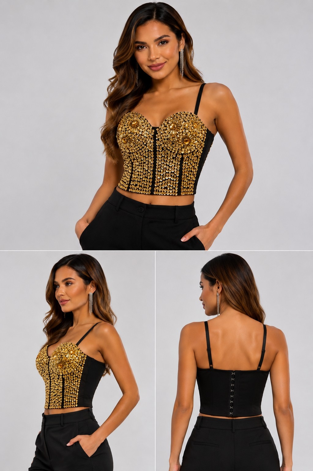 Corset Importado Lentejuela - Imagen 2